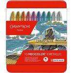 CARAN D’ACHE Neocolor I metallic farvekridt 10 stk ass
