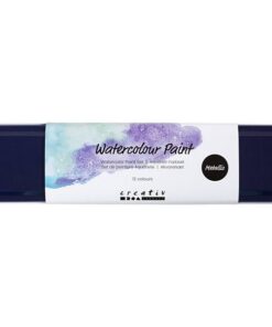 Akvarelsæt 12 ass metallic farver