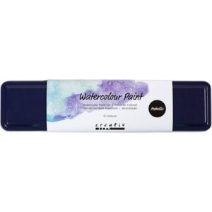 Akvarelsæt 12 ass metallic farver