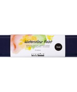 Akvarelsæt 12 ass pastel farver