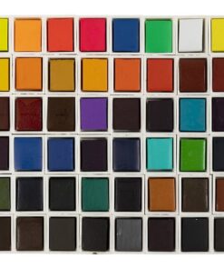 Art akvarelfarver 1/2 pan 48 ass farver