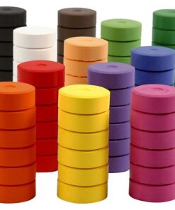 Vandfarve Ø44 mm 72 stk ass farver