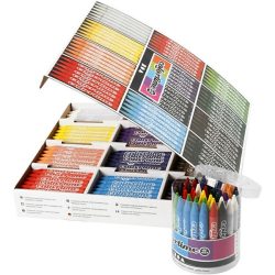 Colortime Farvekridt 12x24 stk ass farver