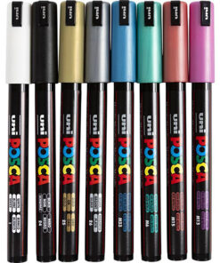 Posca tusch pakke PC-1MR extra-fine 8 ass metallic farver