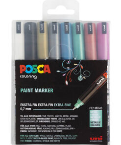 Posca tusch pakke PC-1MR extra-fine 8 ass metallic farver