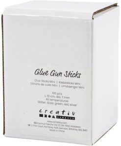 Limstænger Mini 10 cm Ø7 mm 100 stk farver