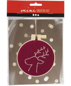 DIY mini kit broderi rensdyr