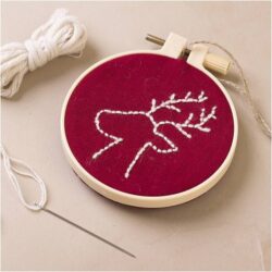 DIY mini kit broderi rensdyr