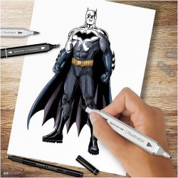 Kit illustration Batman ass farver