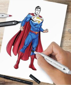 Kit illustration Superman ass farver