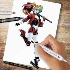Kit illustration Harley Quinn ass farver