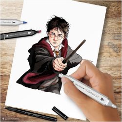 Kit illustration Harry Potter ass farver