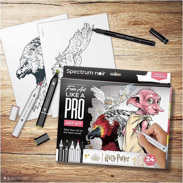 Kit illustration Harry Potter Magiske følgesvende ass farver