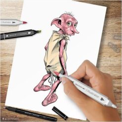 Kit illustration Harry Potter Magiske følgesvende ass farver