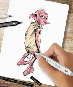 Kit illustration Harry Potter Magiske følgesvende ass farver