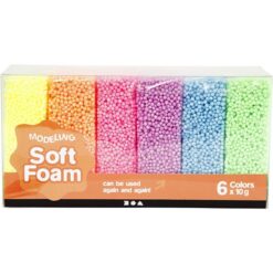 Soft Foam neonfarver 6x10 gram