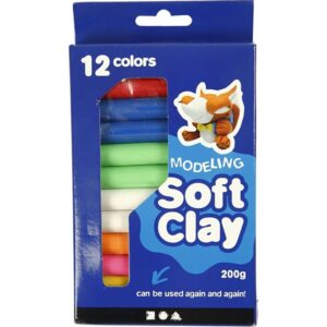 Modellervoks 200 gram ass farver