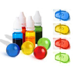 Farvepigment flydende ass farver 4x10 gram regnbue