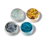 Holografisk glitter 1-2 mm 4x5 gram