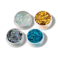 Holografisk glitter 1-2 mm 4x5 gram