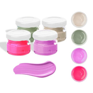 Pigmentpasta farve sæt 4x20 gram pastelfarver