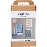 DIY Kit papirkunst billeder til ophæng off white