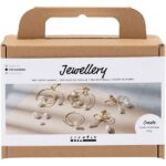 Mini DIY Kit smykker øreringe med wire forgyldt