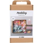 DIY Kit modellering blomster pastelfarver