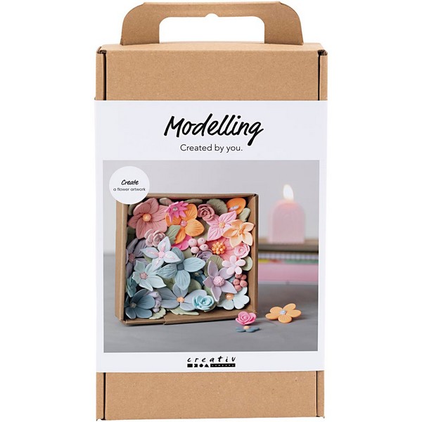 977800_01 DIY Kit modellering blomster pastelfarver