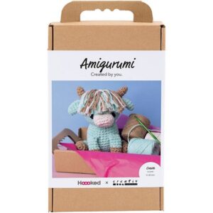 DIY Kit amigurumi ko beige mint